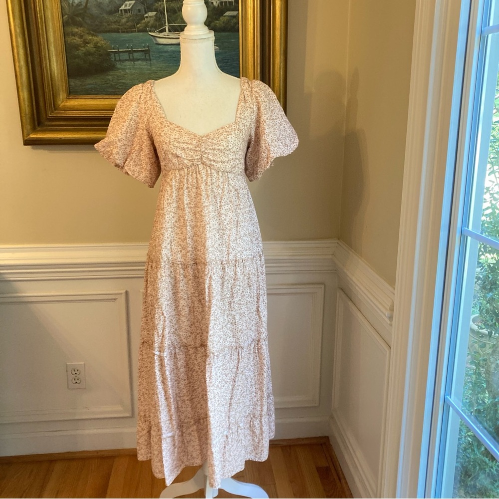 SHOW ME YOUR MUMU Odette Ditsy Daisy Floral Midi Dress - Picture 2 of 15